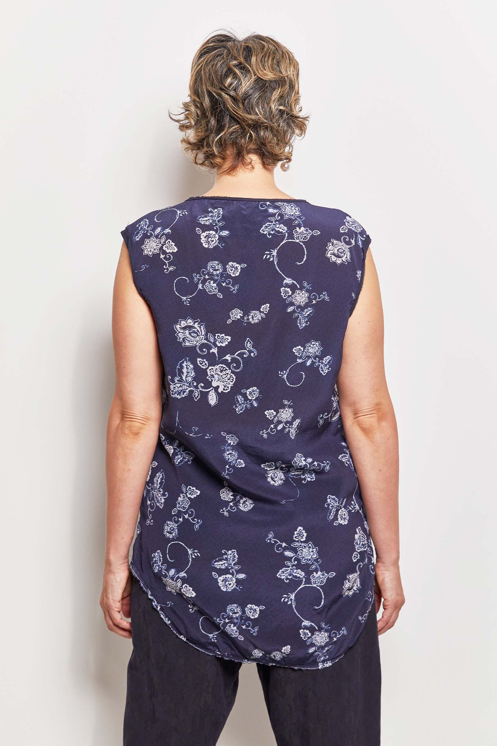 wallflower jo bro silk crepe de chine sleeveless top.