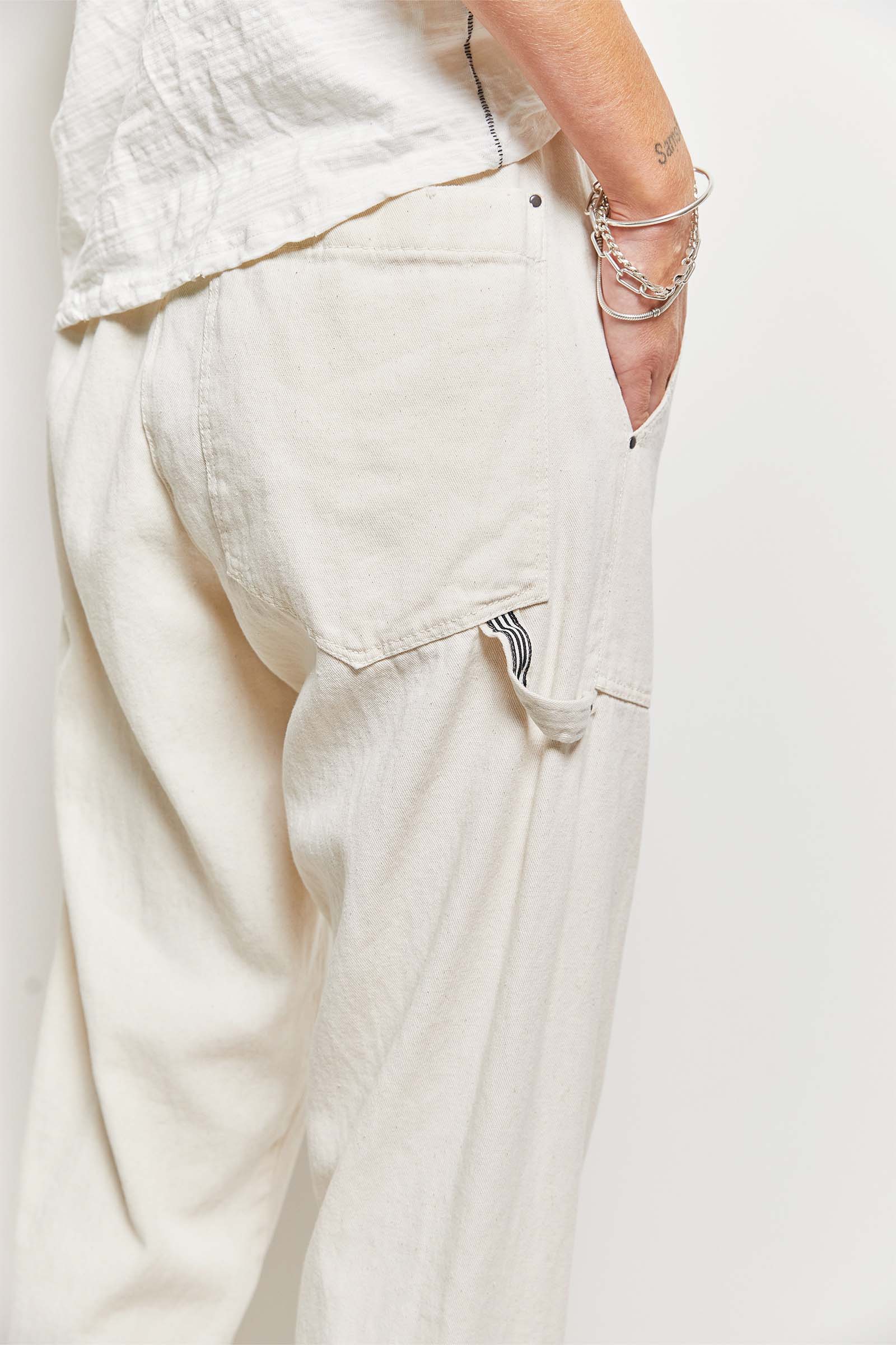 byfreer&#39;s dax cotton post waste canvas pants.