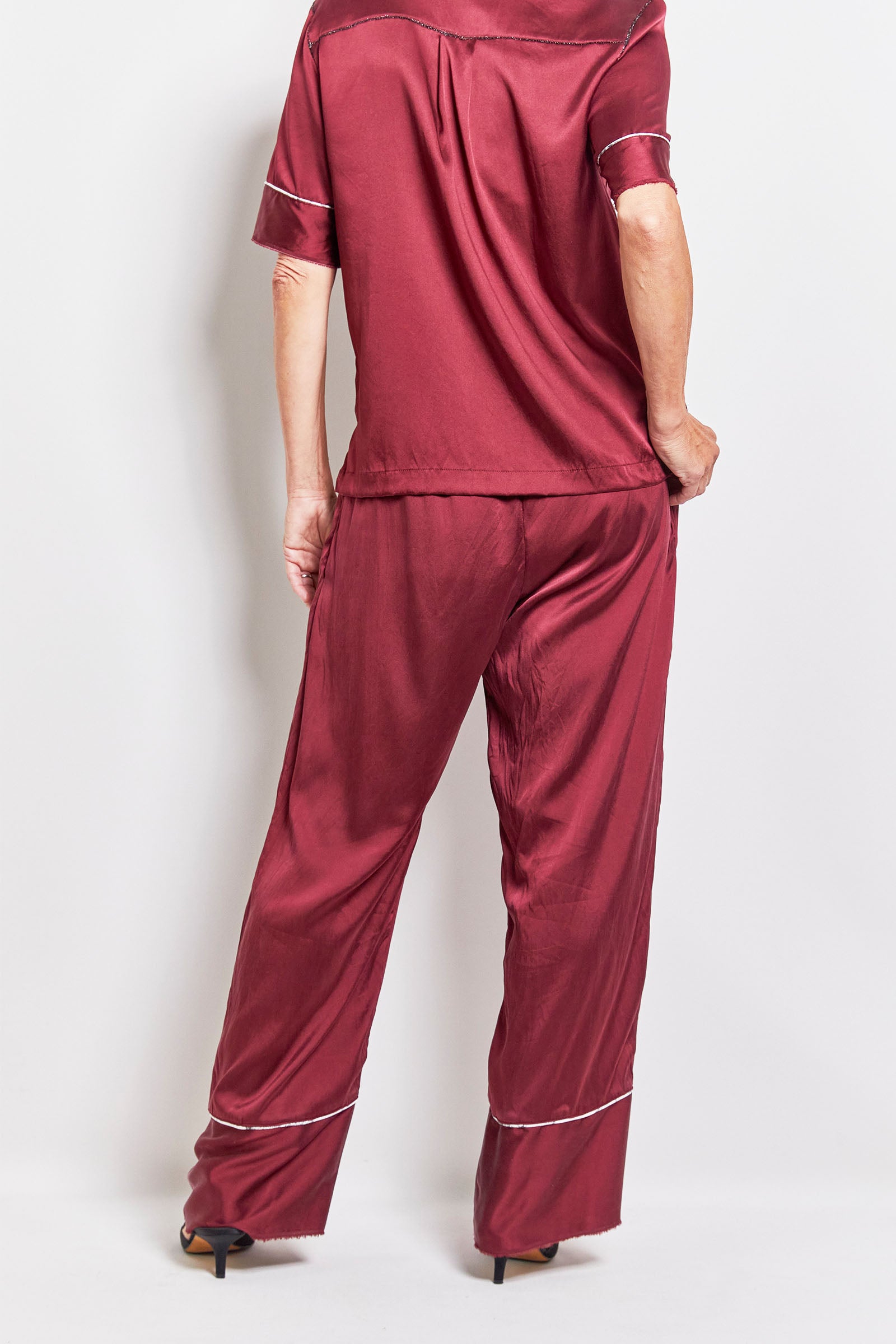 byfreer's cyril & friday shiraz daytime silk pyjama set.