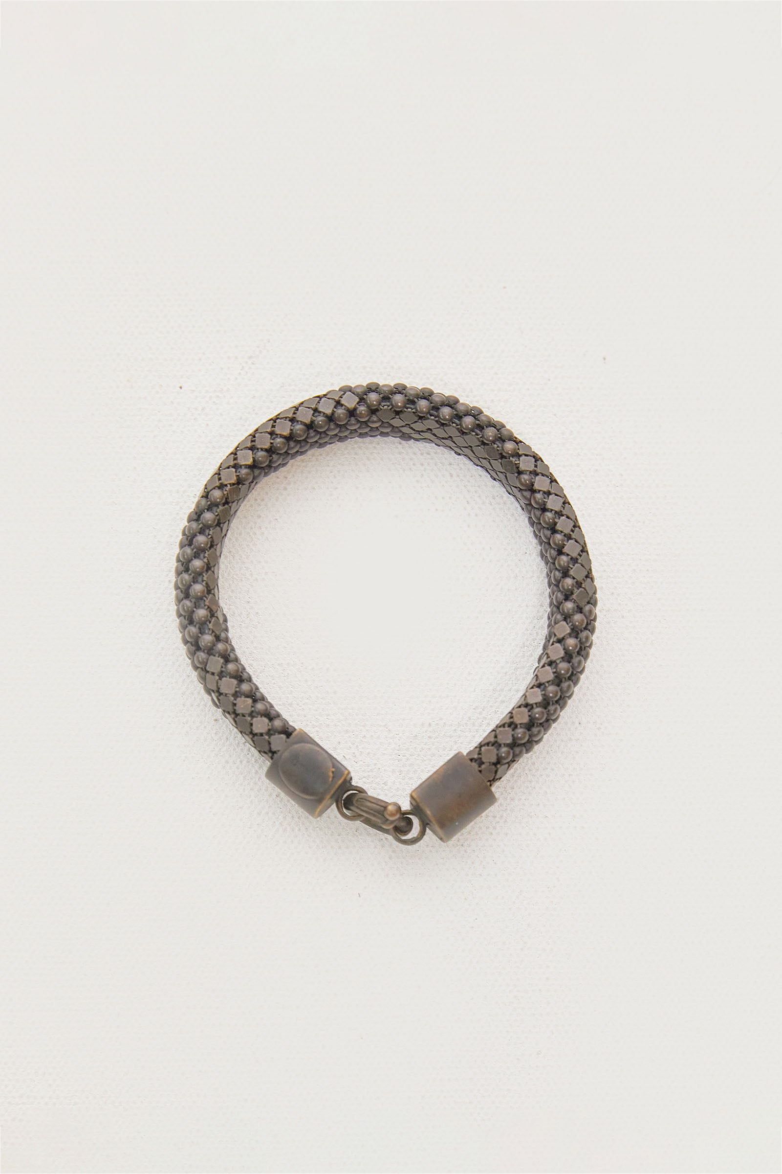 laura b unisex bronze diagonals bracelet.