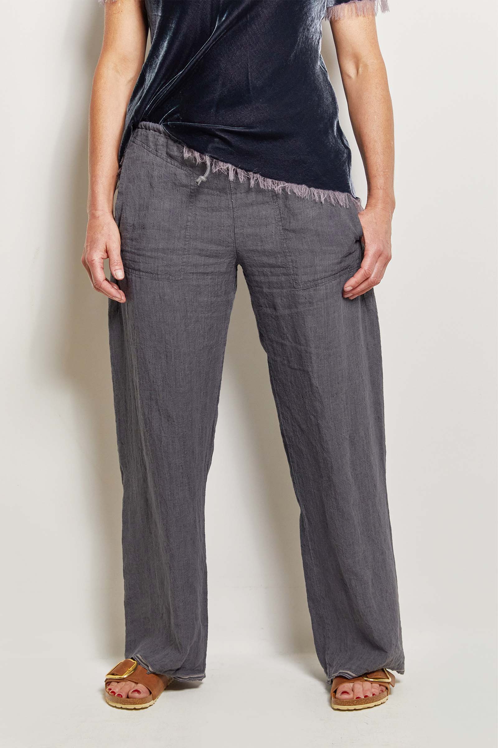 byfreer's luxurious linen honest pants.