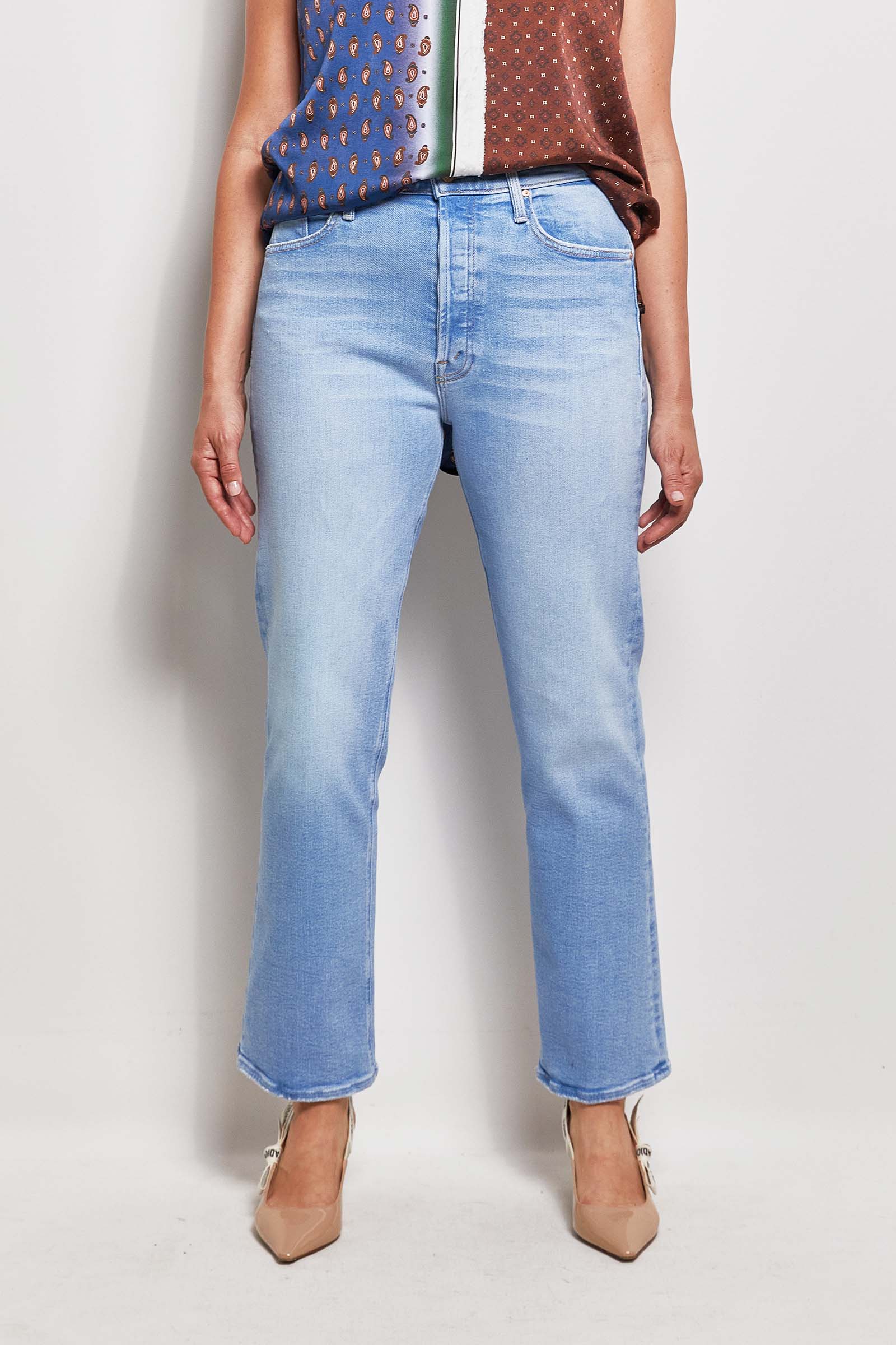 mother denim ankle cat daddy jeans.