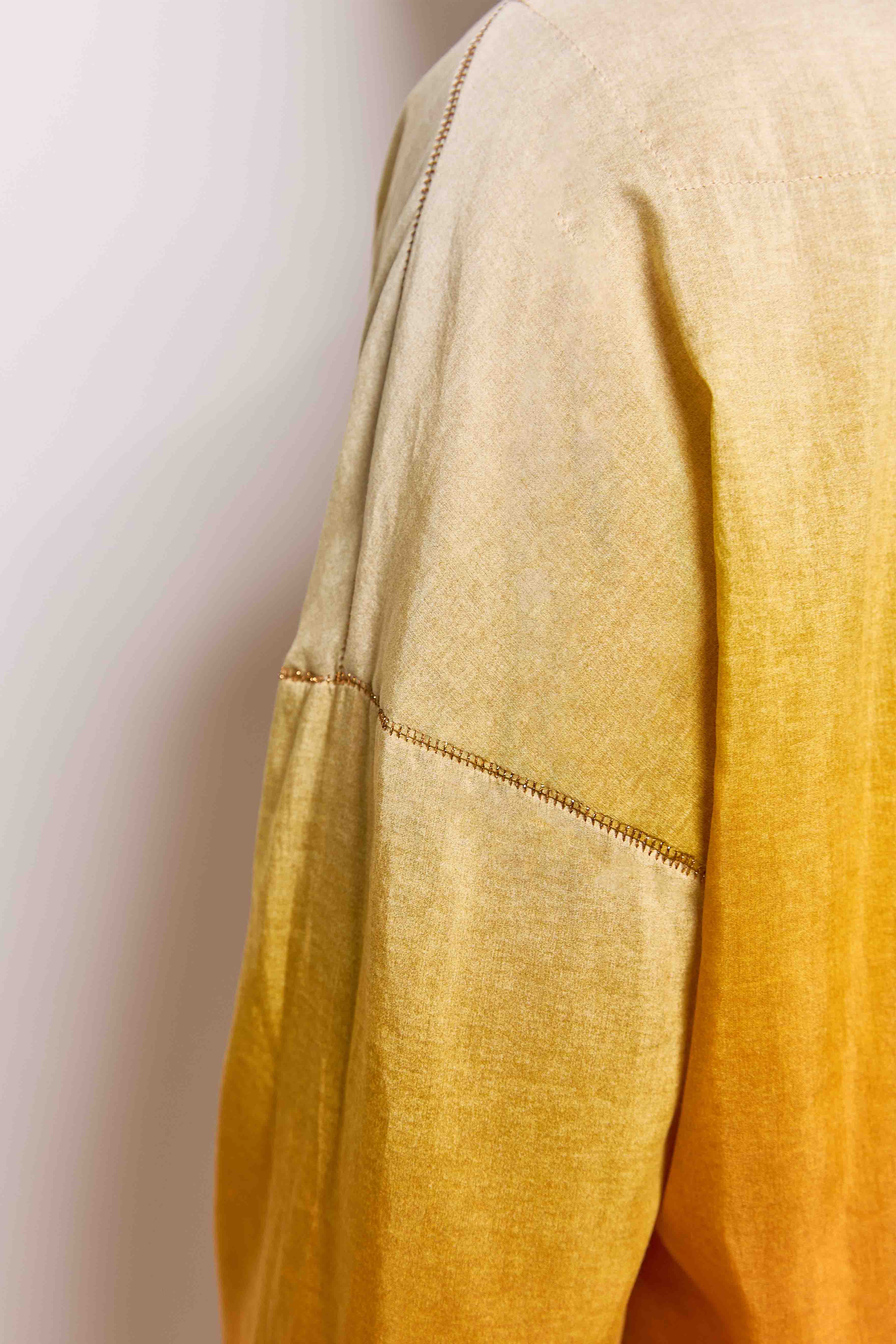quincy light ochre cotton silk top.