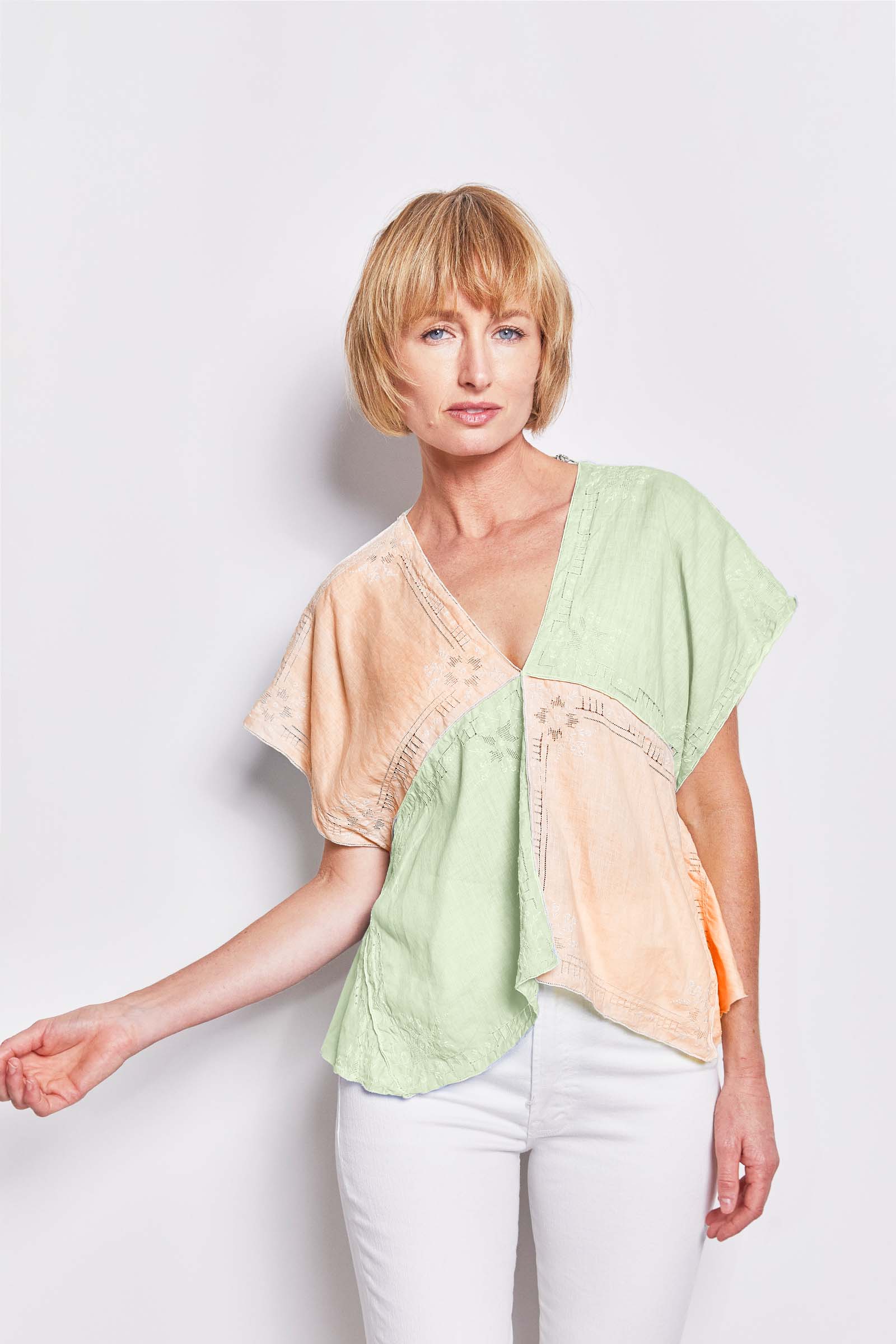 re-luxed re-imagined la lino sustainable linen top.