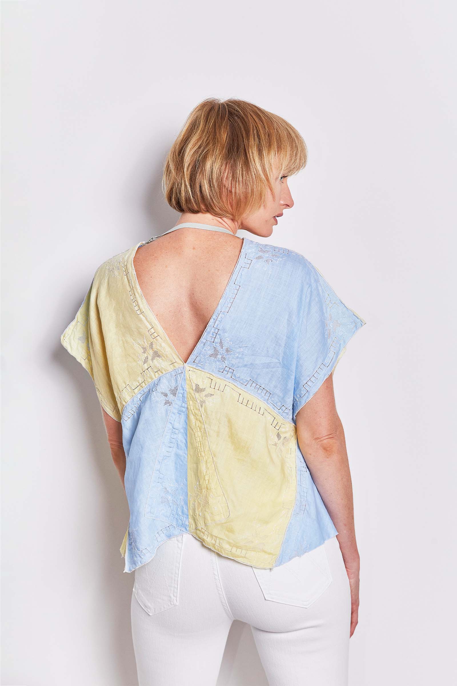 re-luxed re-imagined la lino sustainable linen top.