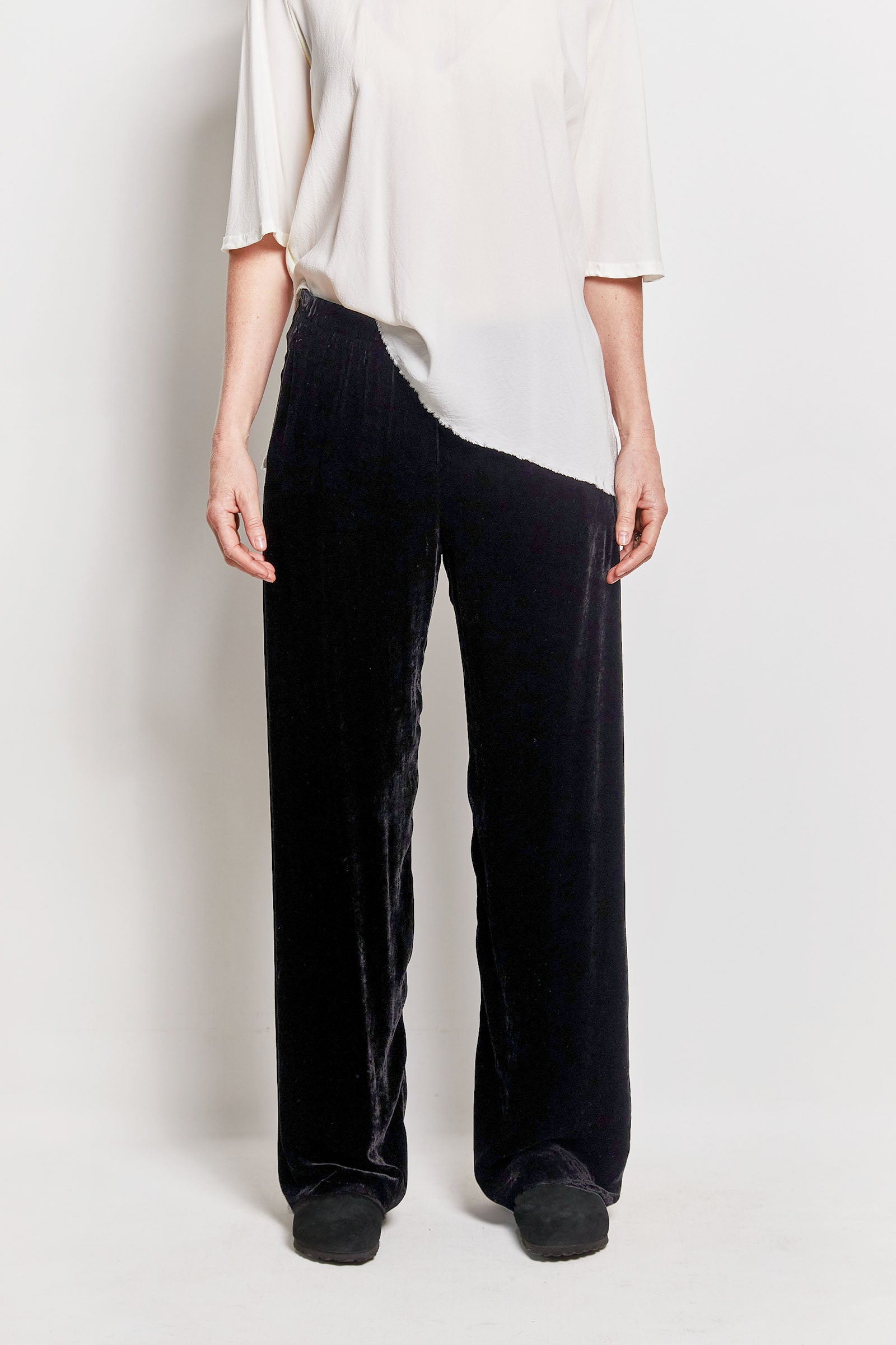 byfreer slouchies silk velvet pants.