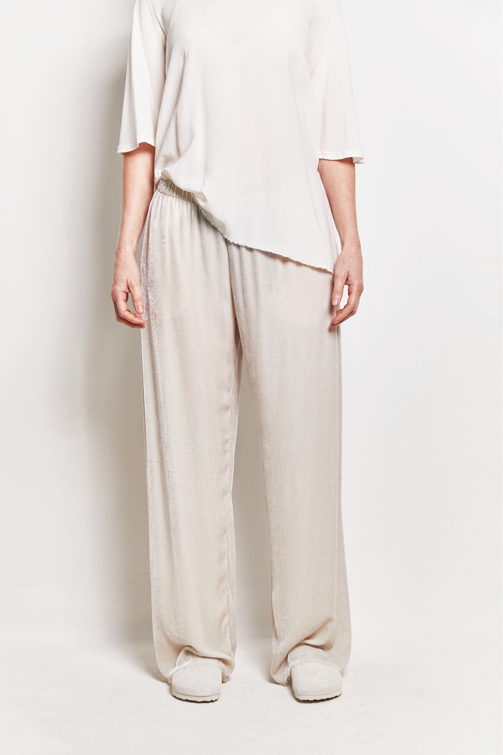 byfreer slouchies silk velvet pants.