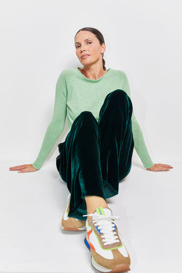 byfreer slouchies silk velvet pants.