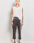 byfreer slim silk marle pant.