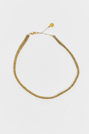 stainless steel woven necklace