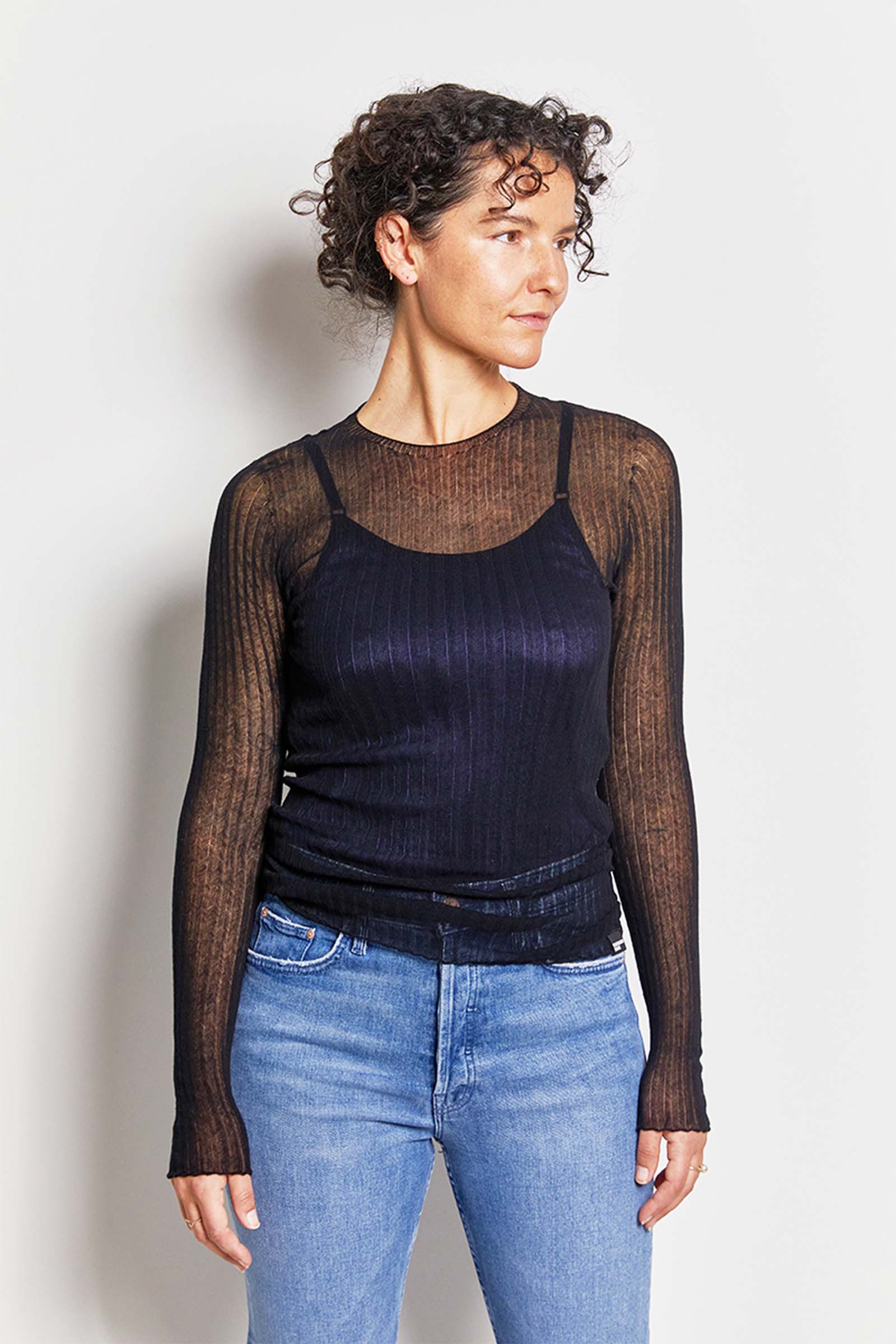 byfreer standard issue cotton tulle crew.