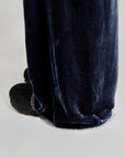 byfreer's silk velvet slouchies velvet fringing detail.