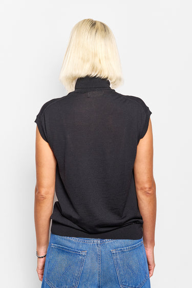 GS cap sleeve turtleneck top