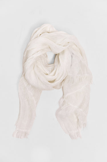 GS spalm shimmer linen scarf