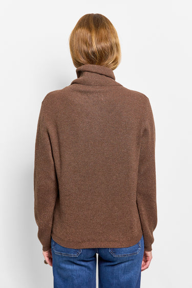 GS metallic turtleneck wool top