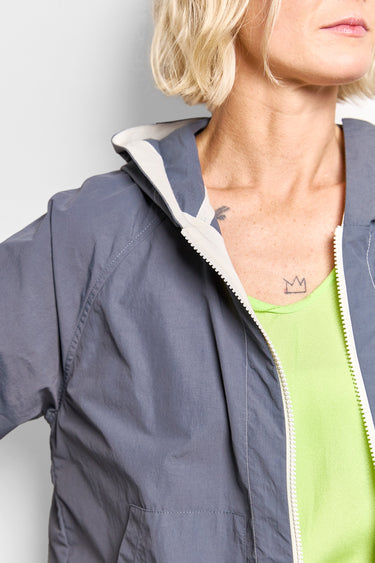 GS nylon zip up hoodie jacket