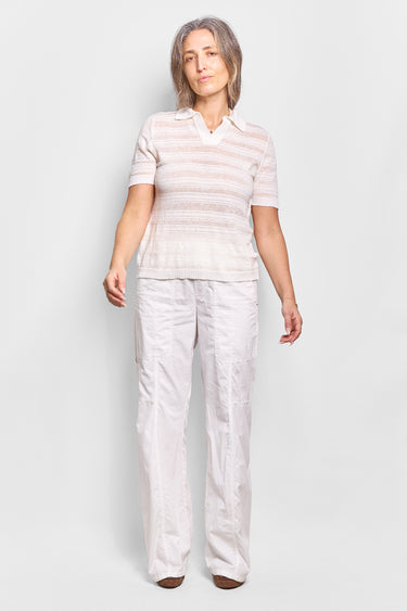 GS rigato sheer stripe polo