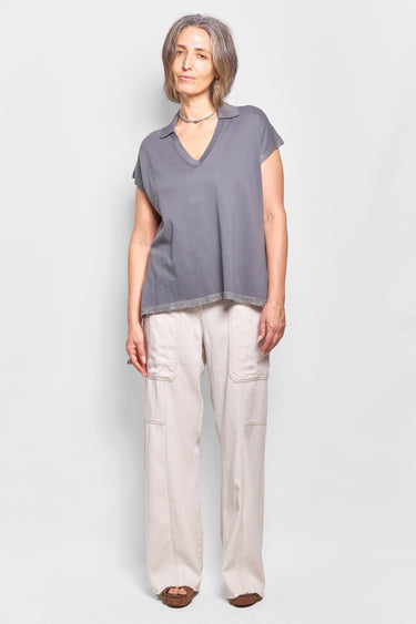 GS spacch v-neck cotton polo
