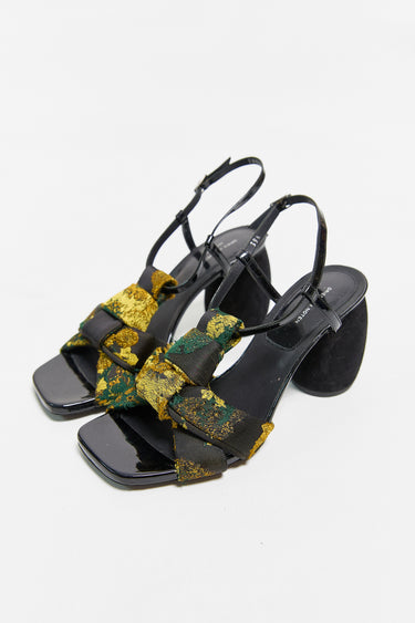 rl01233 I Dries Van Noten satin t-strap sandals