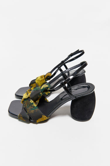 rl01233 I Dries Van Noten satin t-strap sandals