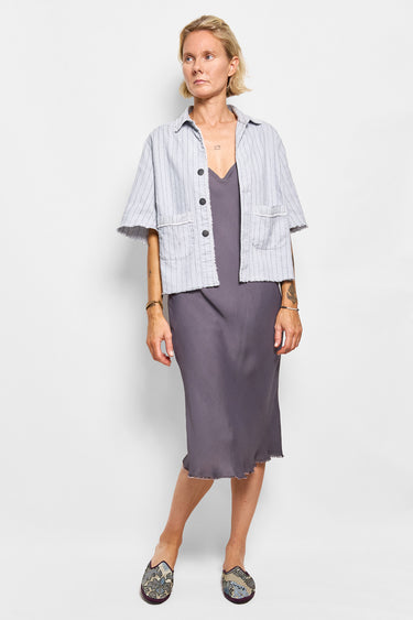 adore pinstripe linen shirt