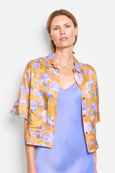 adore sunset floral shirt