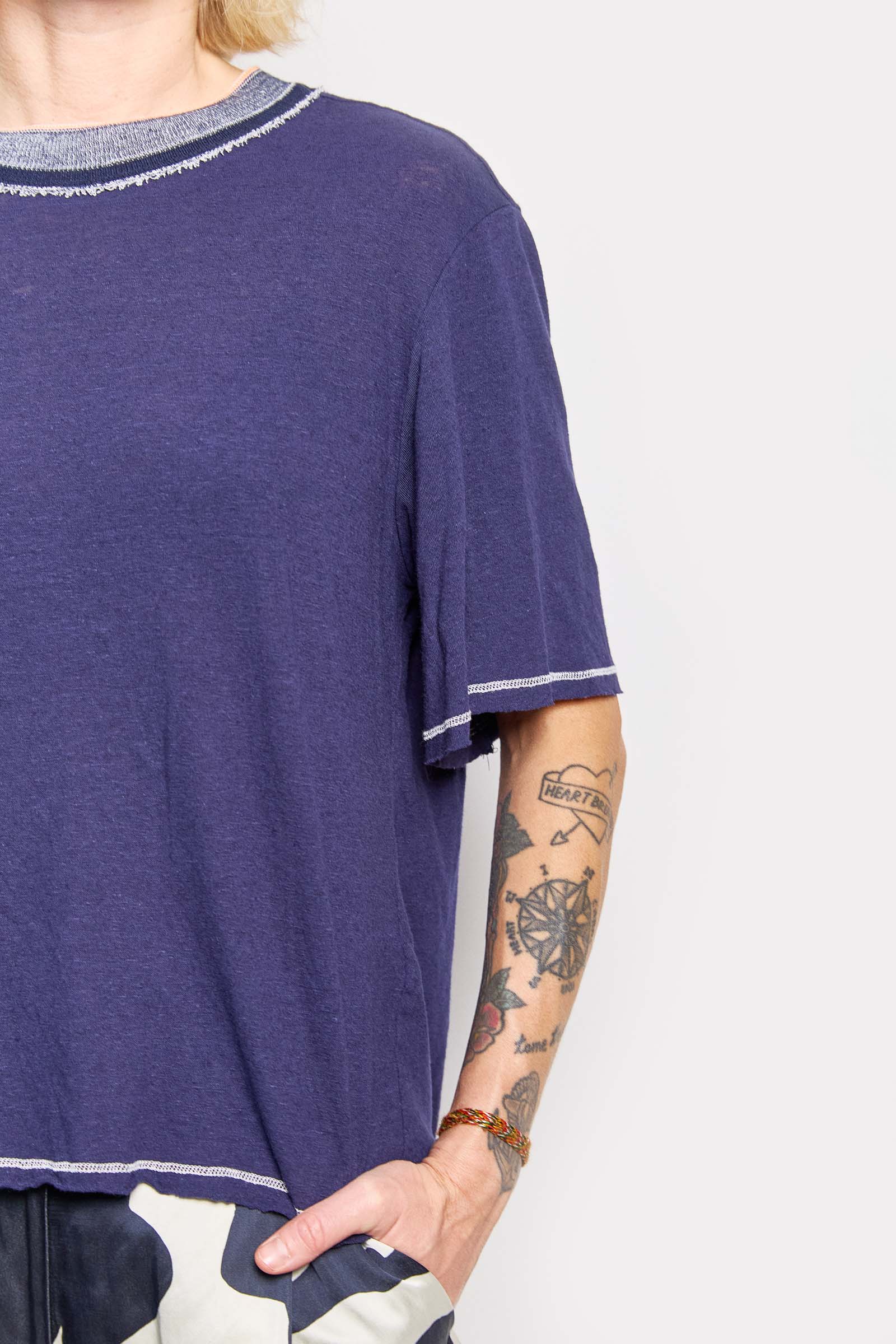 anouk cotton linen tee