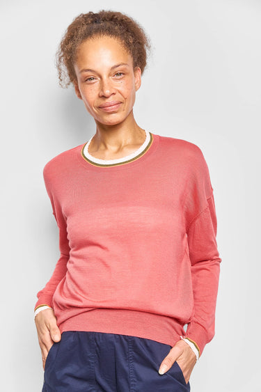 barney merino wool top