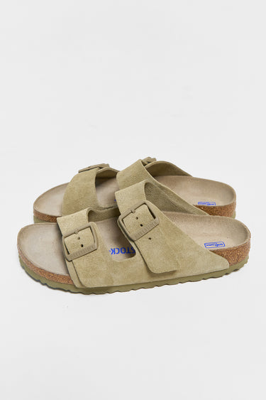 BIRKENSTOCK arizona SFB faded khaki suede leather