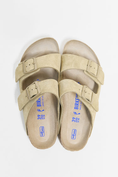 BIRKENSTOCK arizona SFB faded khaki suede leather