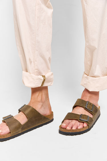 BIRKENSTOCK arizona SFB faded khaki oiled leather