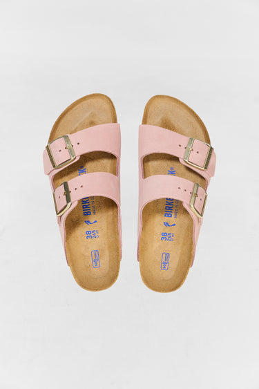 BIRKENSTOCK arizona sfb soft pink nubuck leather narrow