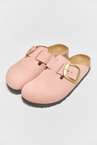 BIRKENSTOCK boston big buckle soft pink nubuck leather