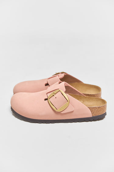 BIRKENSTOCK boston big buckle soft pink nubuck leather
