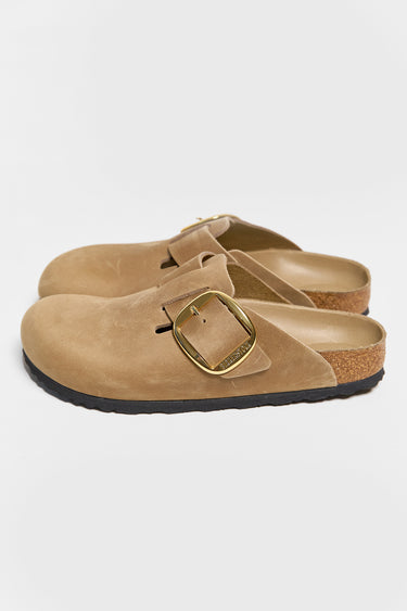 BIRKENSTOCK boston big buckle tobacco brown oiled leather