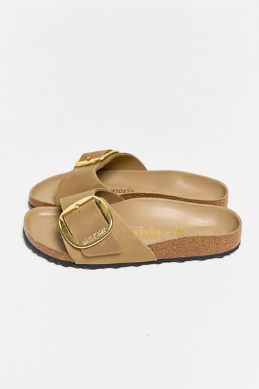 BIRKENSTOCK madrid big buckle tobacco brown oiled leather