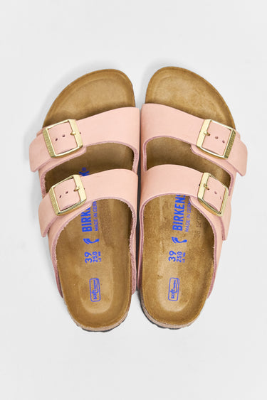 BIRKENSTOCK arizona sfb soft pink nubuck leather narrow