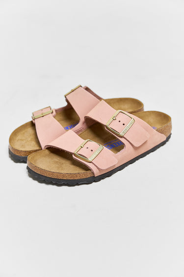 BIRKENSTOCK arizona sfb soft pink nubuck leather narrow