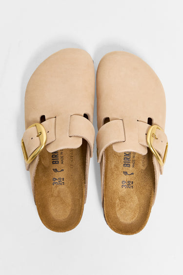 BIRKENSTOCK boston big buckle sandcastle nubuck leather