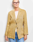 bryan butterscotch linen jacket