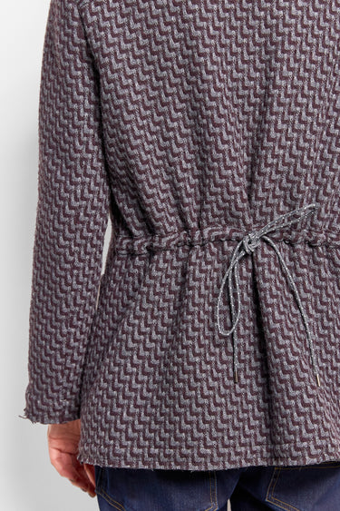 bryan zigzag weave wool jacket
