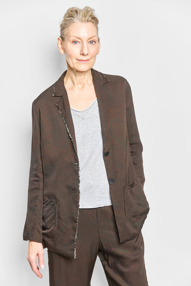 pre-order bryan choc botanical jacket
