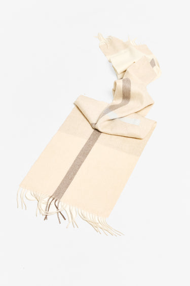 cashmere check scarf