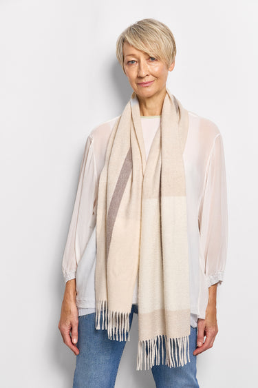 cashmere check scarf