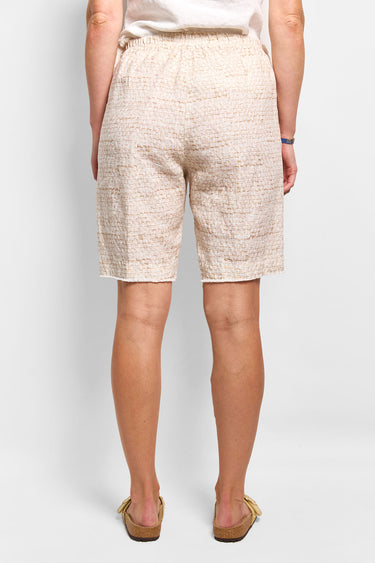 chalki selvedge weave print short