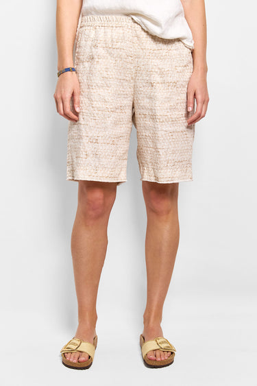 chalki selvedge weave print short