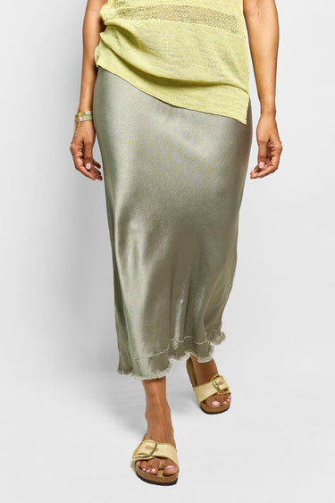 charm viscose satin bias skirt