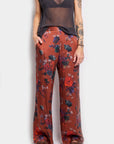 cleo floral satin pants