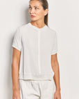 crystal silk georgette tee