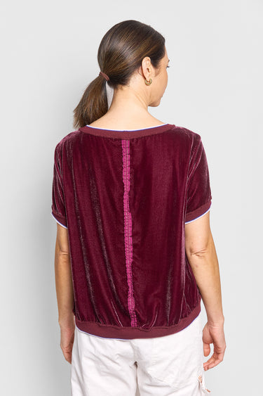 crystal velvet tee